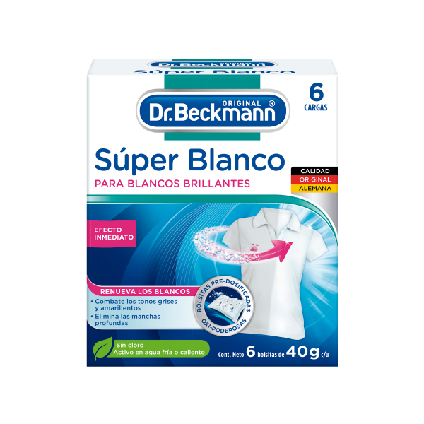 Blanqueador Ropa Súper Blanco Dr. Beckmann 80 grs – Blades cl