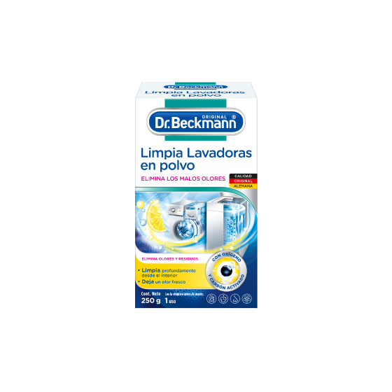 Dr. Beckmann, marca líder alemana en limpiadores de electrodomésticos  especializados. El limpia lavadoras, es justo lo que estabas buscando…