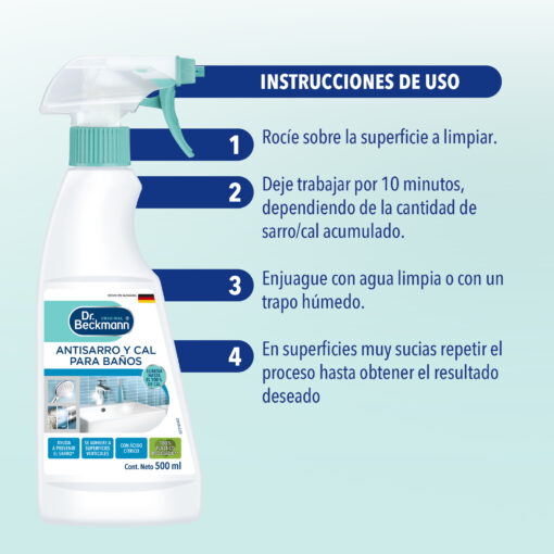 Antisarro y Cal - Dr Beckmann - instrucciones de uso