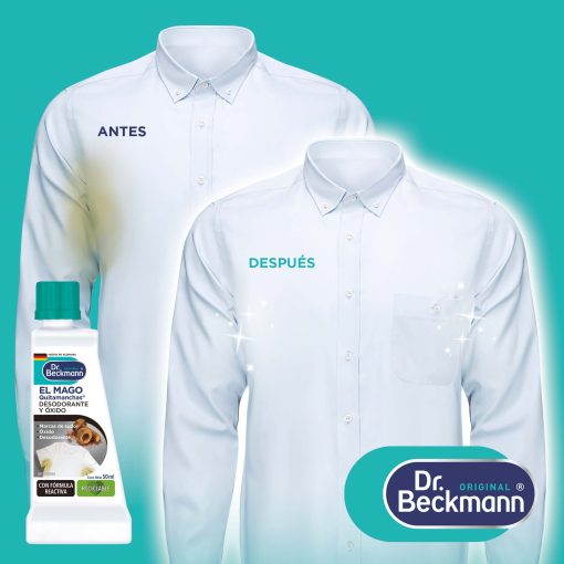 El Mago Quitamanchas - Desodorante y Óxido - Dr Beckmann - resultado de aplicación