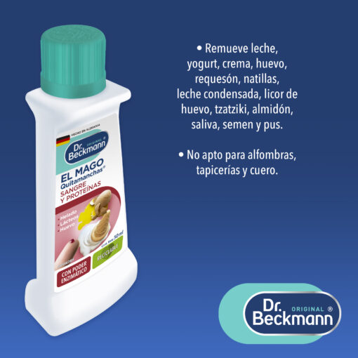 El Mago Quitamanchas - Sangre y Proteinas - Dr Beckmann - principal uso