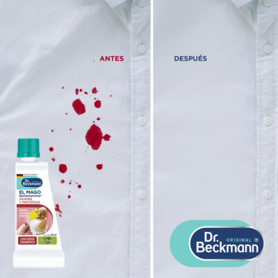 El Mago Quitamanchas - Sangre y Proteinas - Dr Beckmann - resultado de aplicación