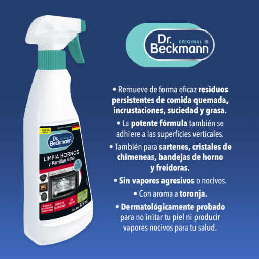 Limpia Hornos y Parrillas BBQ 375 ml - Dr Beckmann - bullets