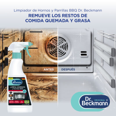 Limpia Hornos y Parrillas BBQ 375 ml - Dr Beckmann - resultado de aplicación
