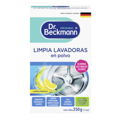 Limpia Lavadoras en Polvo 250g - Dr Beckmann - arriba