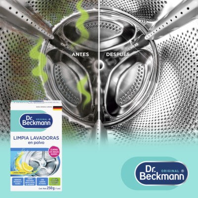 Limpia Lavadoras en Polvo 250g - Dr Beckmann - principal uso