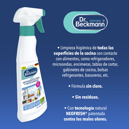 Limpia Refrigeradores y Microondas 250 ml - Dr Beckmann - bullets