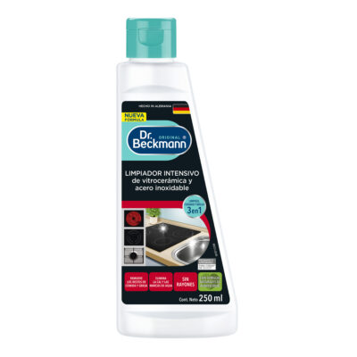 Limpiador Intensivo de Vitrocerámica y Acero Inoxidable 250 ml - Dr Beckmann - frente