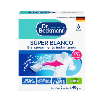Super Blanco 6 x 40g - Dr Beckmann - frente