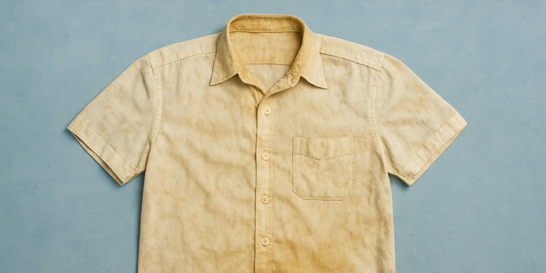 como quitar manchas amarillas de la ropa