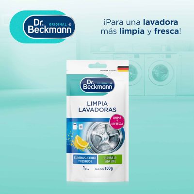 Limpia Lavadoras 100g (Doypack) - Dr Beckmann - manejo