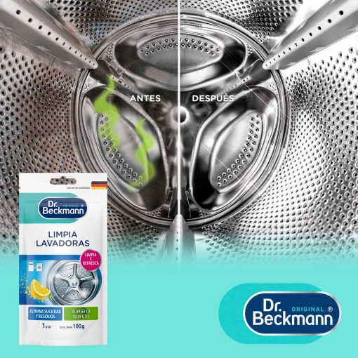 Limpia Lavadoras 100g (Doypack) - Dr Beckmann - resultado de aplicación