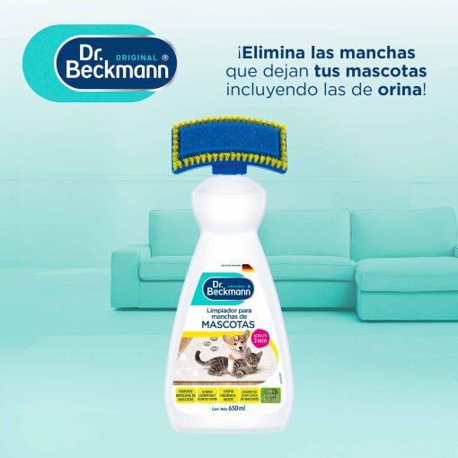 Limpiador para Manchas y Olores de Mascotas - Dr Beckmann - para que usarlo