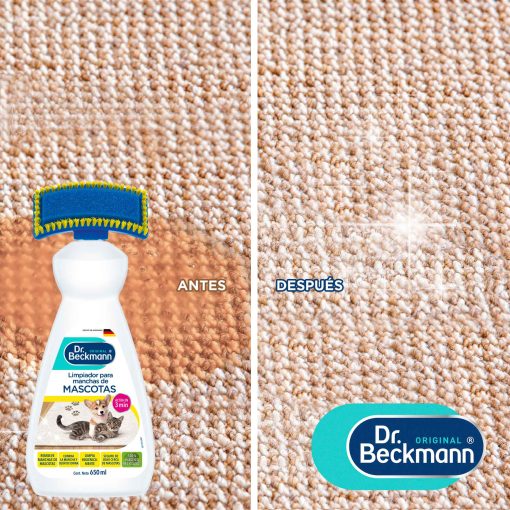Limpiador para Manchas y Olores de Mascotas - Dr Beckmann - resultado de aplicación